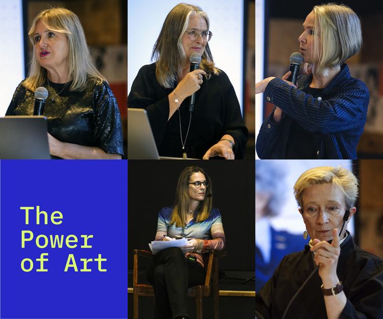 ovan fr.v. Julie Lomax, Katarina Renman Claesson, Marie Thams, Kathrin Maurer, Simone Aaberg Kærn