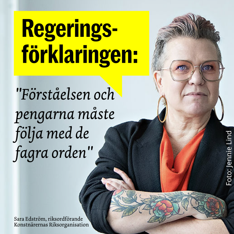 sara krönika regeringsförklaringen